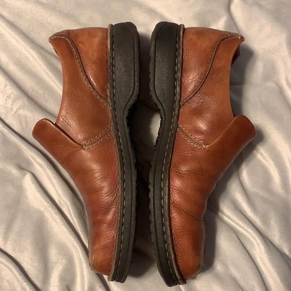 Clarks mens slip on leather clog euro style brown size 12 active air renfaire - Picture 2 of 8